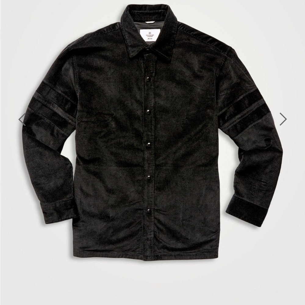 Reigning Champ Black Corduroy button up Overshirt Jacket – Men’s L